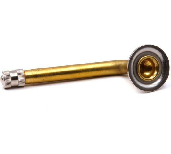 Изображение товара Вентиль HQ-mech V3.02.19 накручиваемый для грузовых шин с камерой, сельхоз и спецтехники, V8, латунь УТ000003202