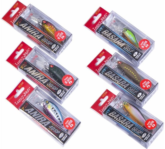 Изображение товара Воблеры LUCKY JOHN LJ Pro Series 08 SET 6 шт. LJVP-008SET
