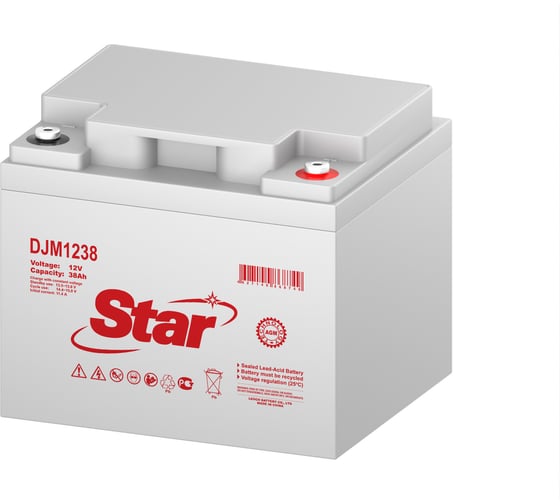 Изображение товара Аккумулятор для ИБП Star DJM1238 12В 38 Ач УТ-00002605