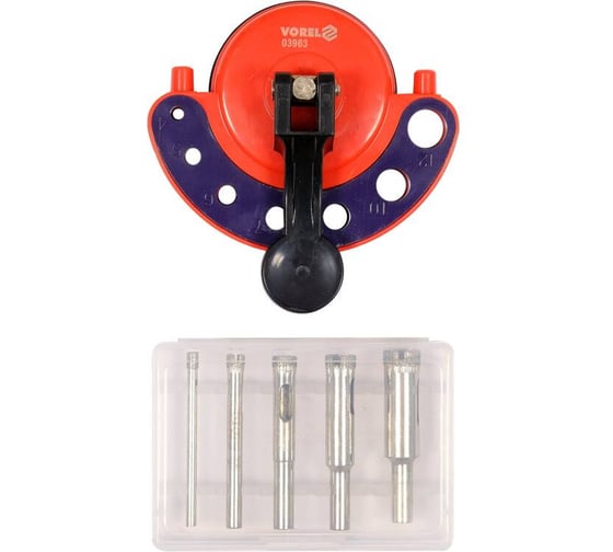 Изображение товара Направляющая для сверления отверстий в плитке VOREL 3963