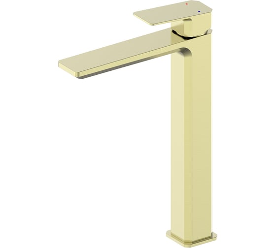 Изображение товара Смеситель для раковины высокий Wonzon & Woghand, брашированное золото WW-88239011-BG