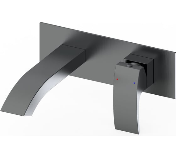 Изображение товара Встраиваемый смеситель для раковины Wonzon & Woghand темный графит WW-88869009-BGM