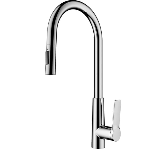 Изображение товара Смеситель для кухни Wonzon & Woghand с выдвижным изливом, хром WW-A20782-CR