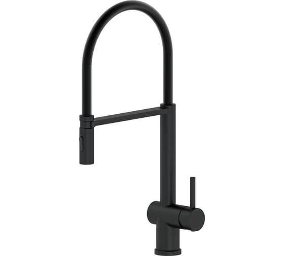 Изображение товара Смеситель для кухни Wonzon & Woghand с гибким изливом, черный матовый WW-88438003-MB