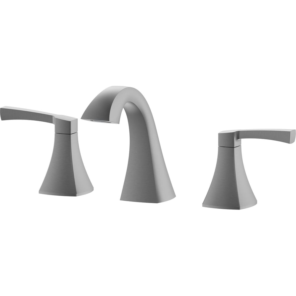 Изображение товара Смеситель для раковины Wonzon на 3 отверстия, темный графит