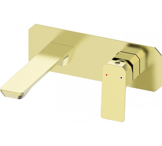 Изображение товара Встраиваемый смеситель для раковины Wonzon & Woghand брашированное золото WW-88869011-BG