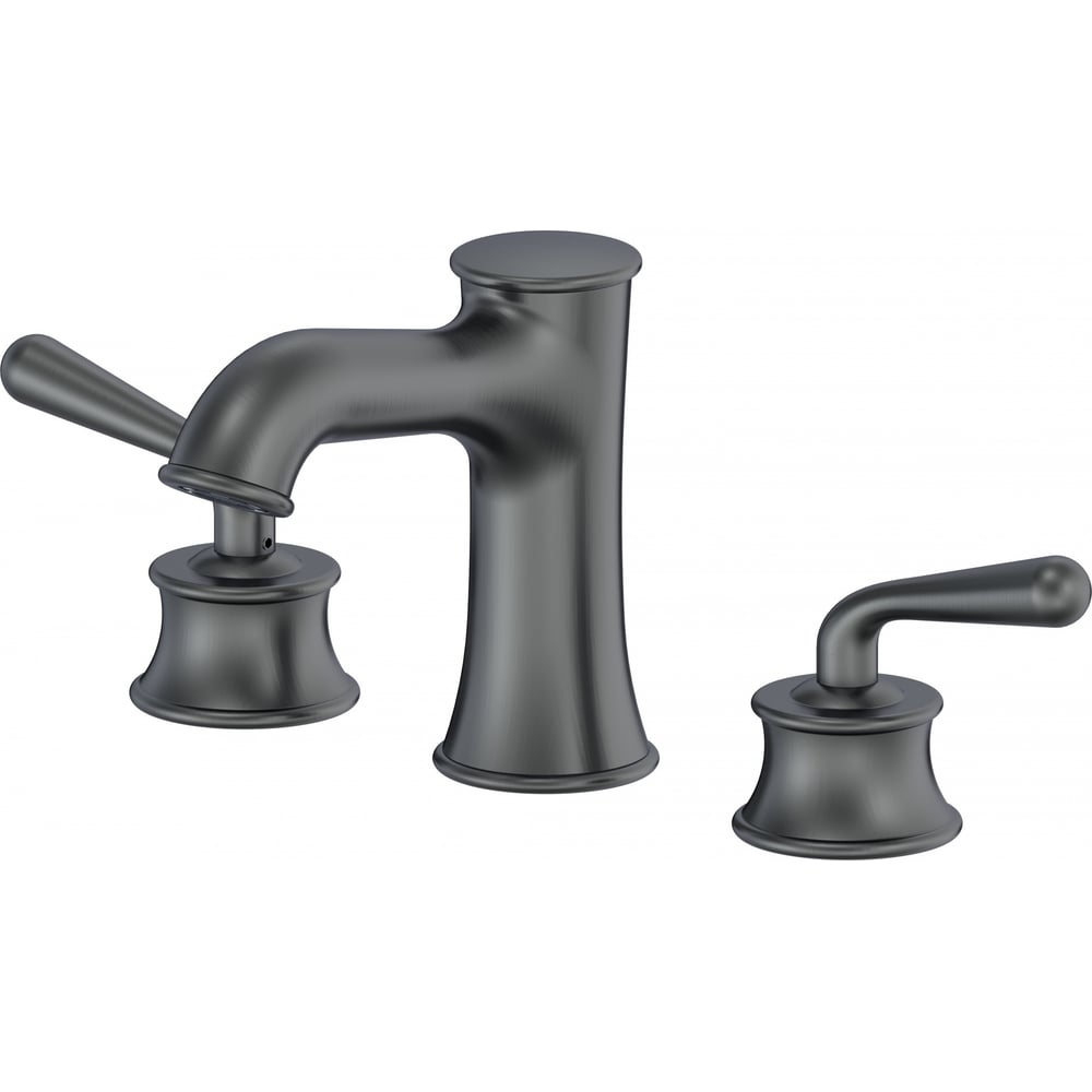 Изображение товара Смеситель для раковины Wonzon & Woghand на 3 отверстия, темный графит WW-88159008-BGM