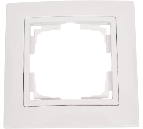Изображение товара Рамка 1-местная Bylectrica с несъемной декоративной рамкой, серия УЮТ, белый, ЮЛИГ.735212.275-40