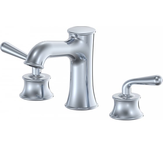 Изображение товара Смеситель для раковины Wonzon & Woghand на 3 отверстия, хром WW-88159008-CR