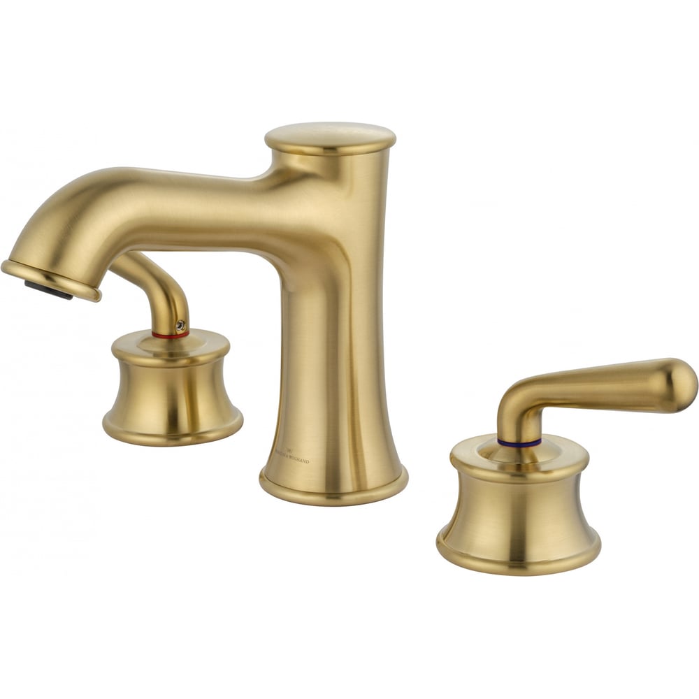 Изображение товара Современный встраиваемый смеситель для раковины Wonzon & Woghand 3 отверстия брашированное золото W