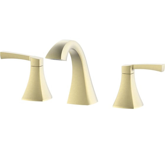 Изображение товара Смеситель для раковины Wonzon & Woghand на 3 отверстия, брашированное золото WW-88083095-BG