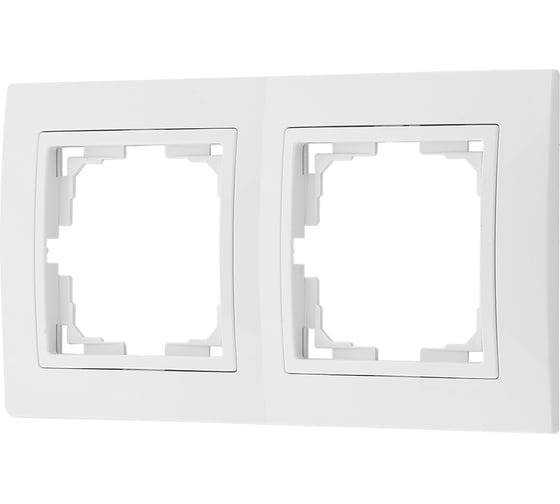 Изображение товара Рамка 2-местная Bylectrica с несъемной декоративной рамкой, серия УЮТ, белый, ЮЛИГ.735212.280-40