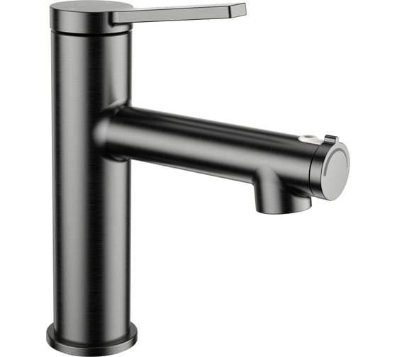 Изображение товара Смеситель для раковины Wonzon & Woghand с функцией полоскания, темный графит WW-H1017-BGG