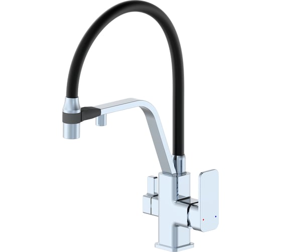 Изображение товара Смеситель для кухни Wonzon & Woghand с гибким изливом и подключением фильтра, хром WW-88458013-CR