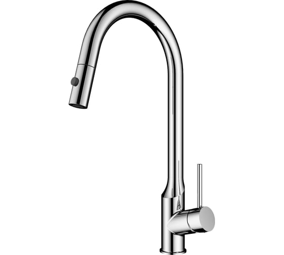 Изображение товара Смеситель для кухни Wonzon & Woghand с выдвижным изливом , Брашированный никель () WW-A21252-BS