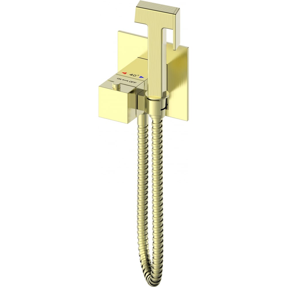 Изображение товара Современный встроенный смеситель для биде с гигиеническим душем и термостатом Wonzon & Woghand