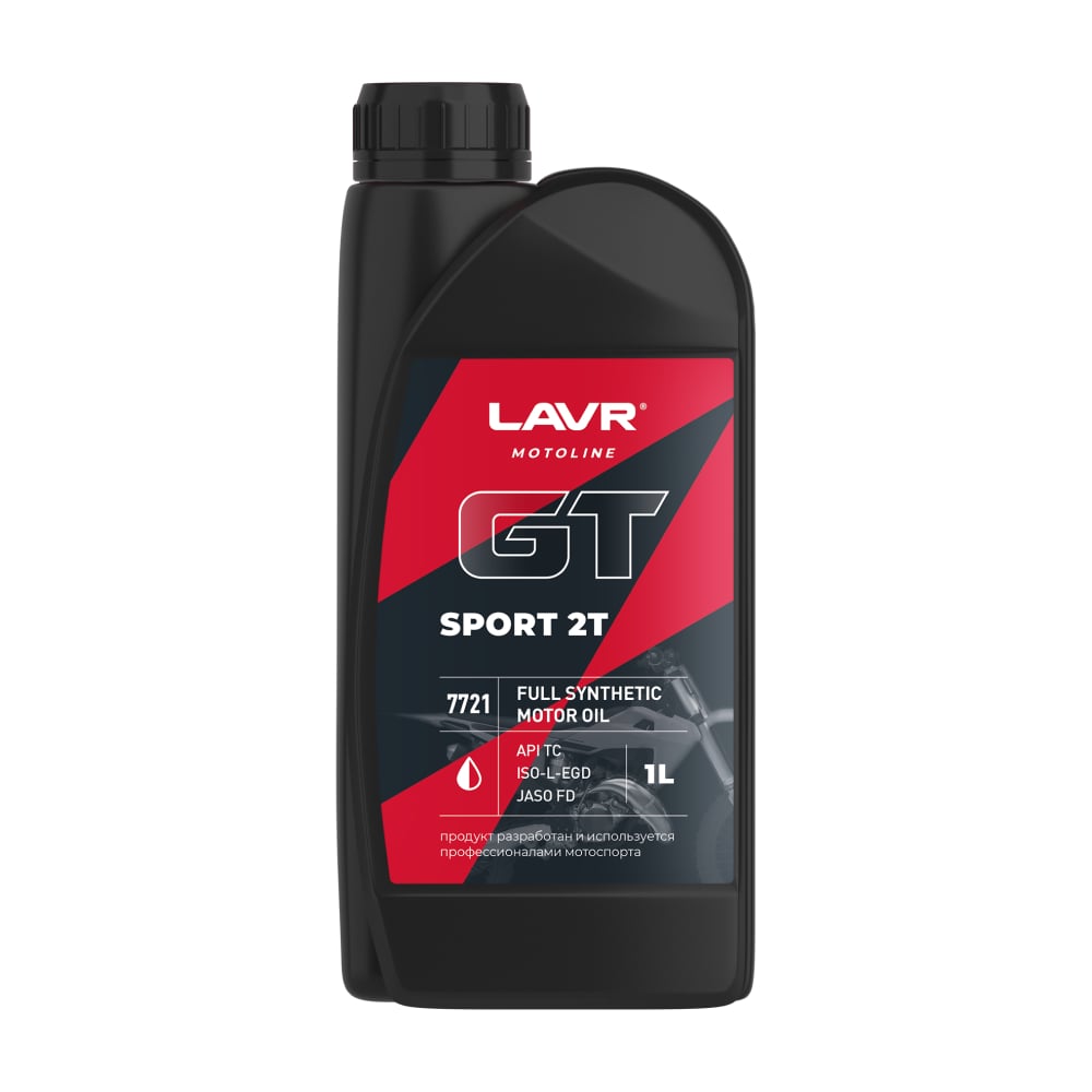 Изображение товара Моторное масло LAVR MOTO GT SPORT 2T, синтетическое, 1 л