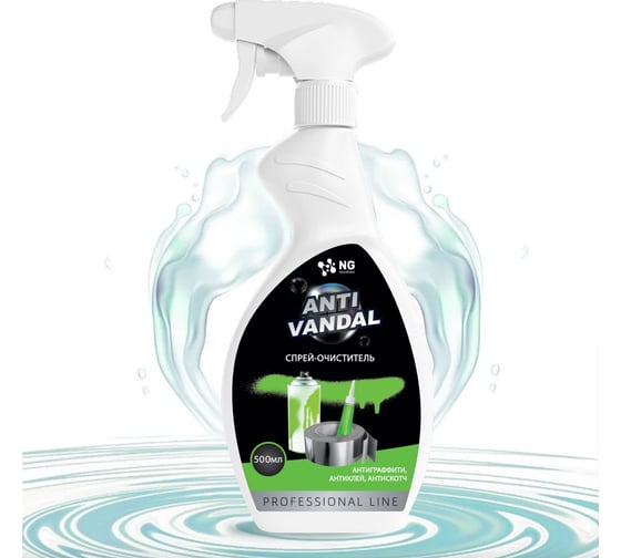 Изображение товара Жидкое антивандальное средство, антиклей, антискотч, антиграффити спрей NOVELHIM NovelGuard NG Antivandal 42300500