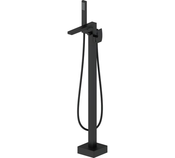 Изображение товара Смеситель для ванны напольного монтажа Wonzon & Woghand черный матовый WW-88649009-MB