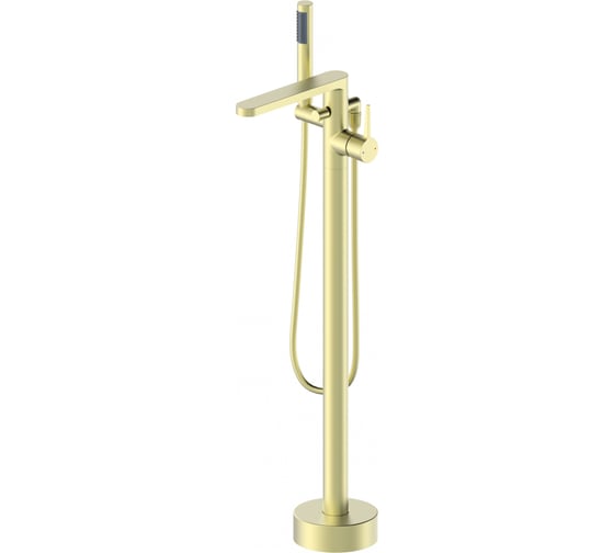 Изображение товара Смеситель для ванны напольного монтажа Wonzon & Woghand брашированное золото WW-88649901-BG