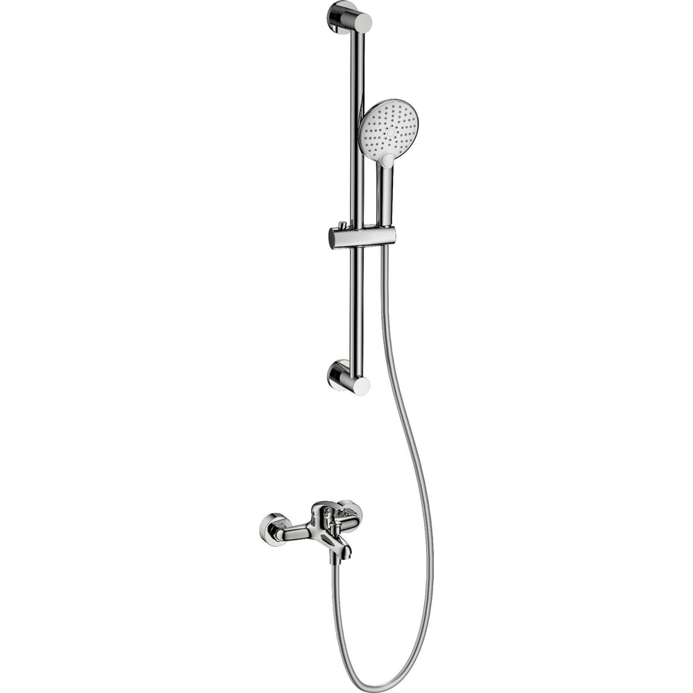 Изображение товара Современный однорычажный смеситель для ванны с душевым гарнитуром Wonzon & Woghand хром WW-4560-СR