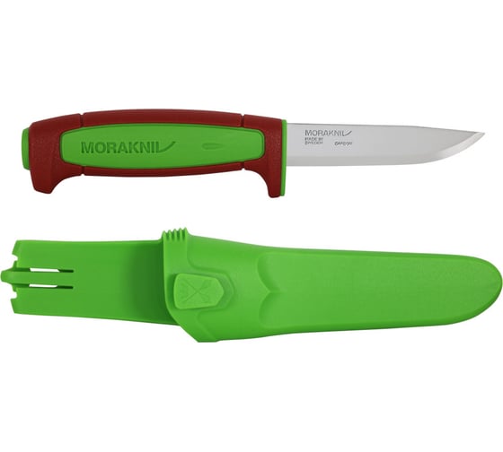 Изображение товара Нож MoraKNIV Basic 511 лимитированный 2024 углеродистая сталь, пласт. ручка (терракотовая) зеленая вставка 14281