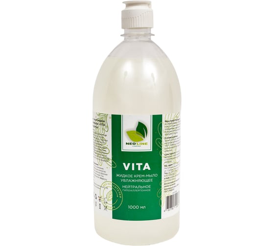 Изображение товара Жидкое крем-мыло NeoLine VITA Нейтральное гипоаллергенное 1000 мл 143056