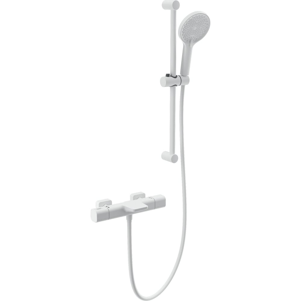 Изображение товара Смеситель для ванны с душем и термостатом Wonzon белый матовый