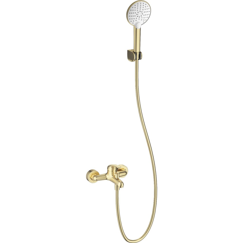 Изображение товара Смеситель для ванны с душем Wonzon & Woghand брашированное золото WW-4530-BG