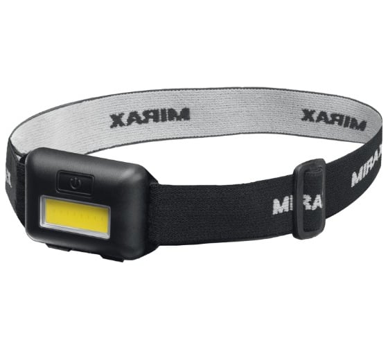 Изображение товара Налобный фонарь MIRAX 120 лм, 3 режима, 3ААА 56702