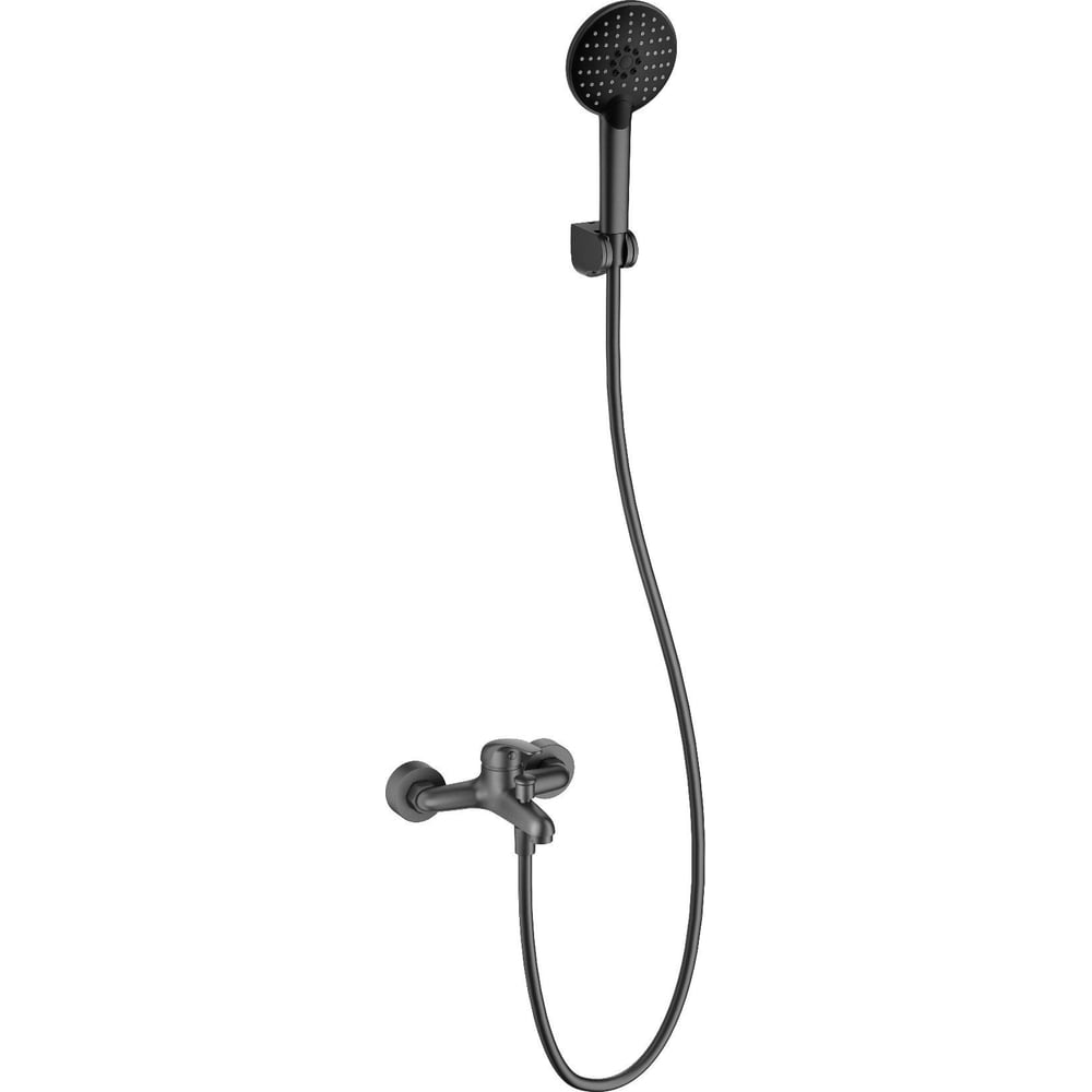 Изображение товара Смеситель для ванны с душем Wonzon & Woghand темный графит WW-4530-BGG