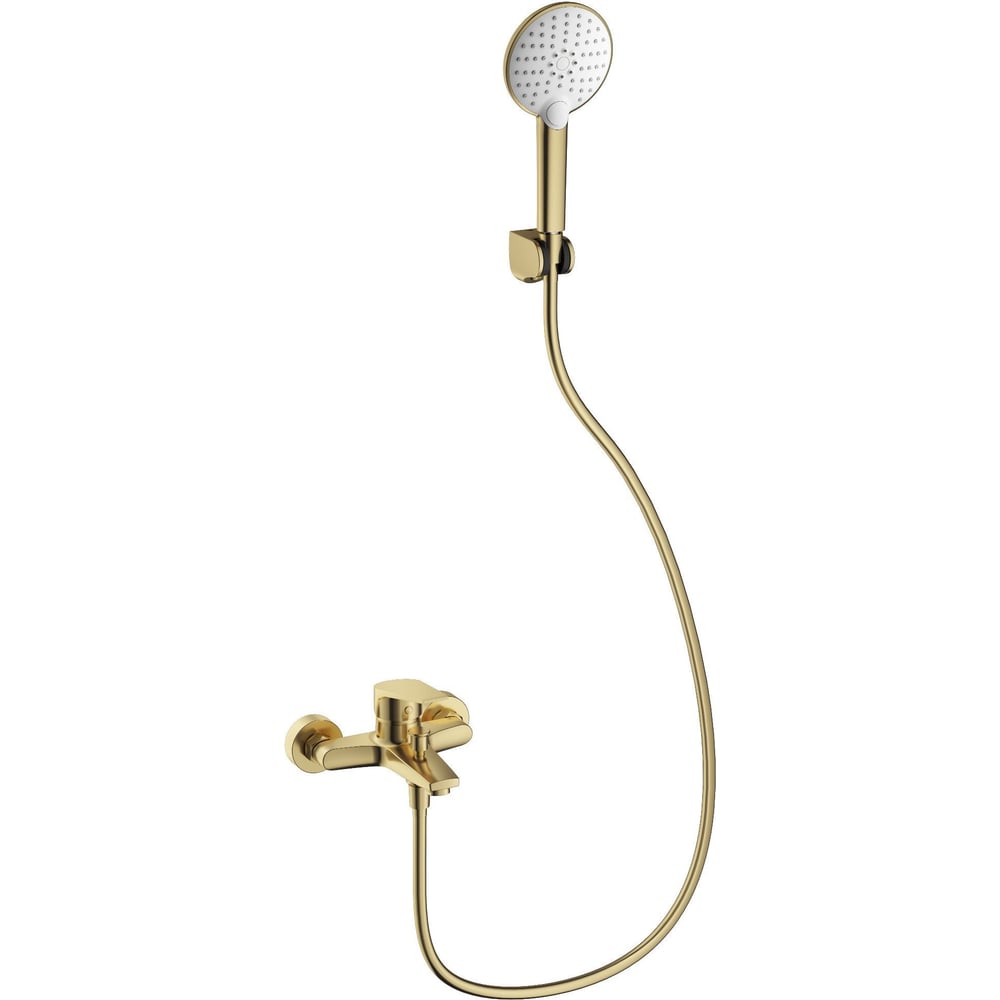 Изображение товара Смеситель для ванны с душем Wonzon & Woghand брашированное золото