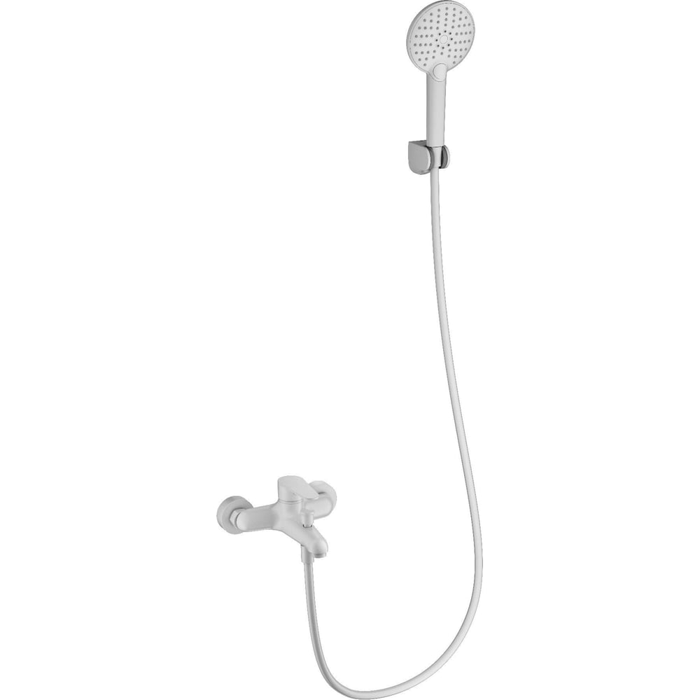 Изображение товара Смеситель для ванны с душем Wonzon & Woghand белый матовый WW-AE3204-MW