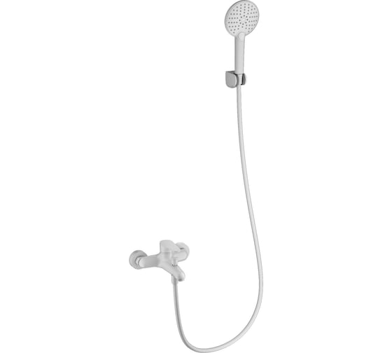 Изображение товара Смеситель для ванны с душем Wonzon & Woghand белый матовый WW-AE3204-MW
