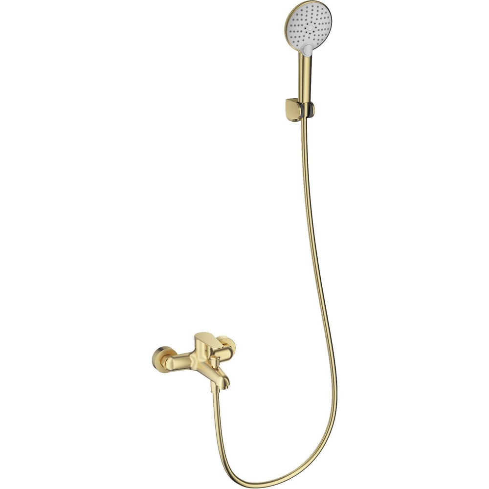 Изображение товара Смеситель для ванны с душем Wonzon Woghand брашированный золото WW-AE3204-BG