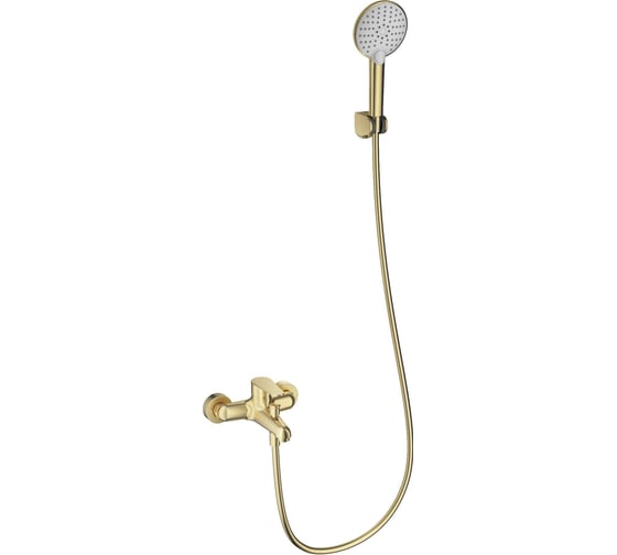 Изображение товара Смеситель для ванны с душем Wonzon & Woghand брашированное золото WW-AE3204-BG
