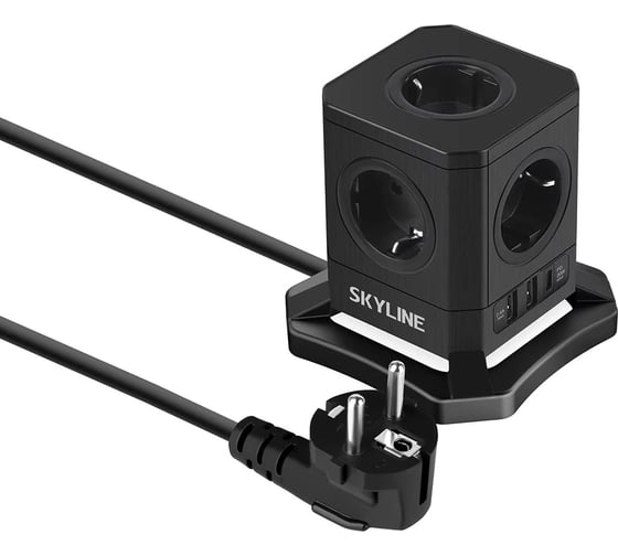 Изображение товара Сетевой фильтр SKYLINE USP-720 Black PD3.0 S00003673