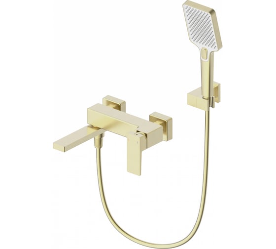Изображение товара Смеситель для ванны с душем Wonzon & Woghand брашированное золото WW-88037068-BG