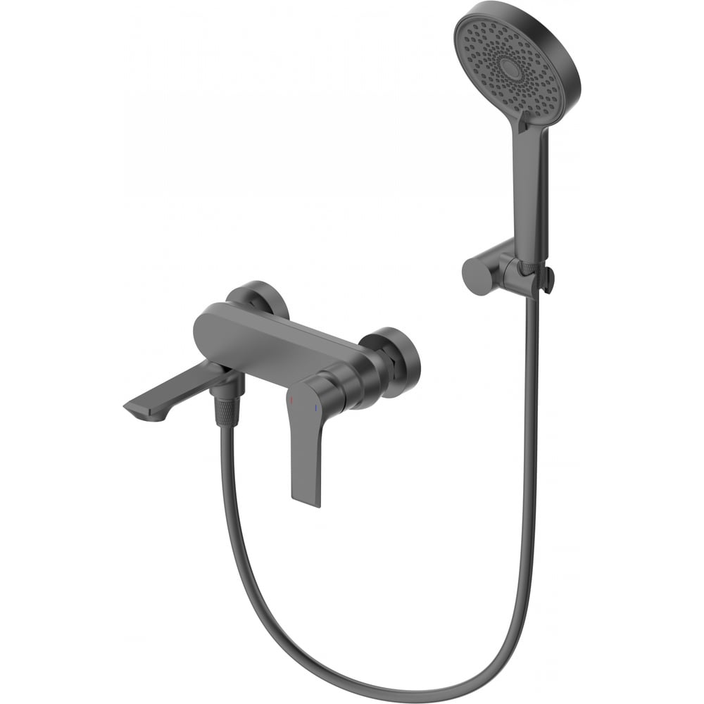 Изображение товара Смеситель для ванны с душем Wonzon & Woghand темный графит WW-88037079-BGM