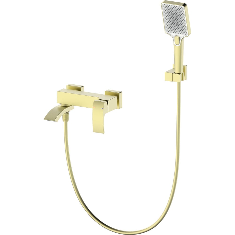 Изображение товара Смеситель для ванны с душем Wonzon & Woghand брашированное золото WW-88639009-BG