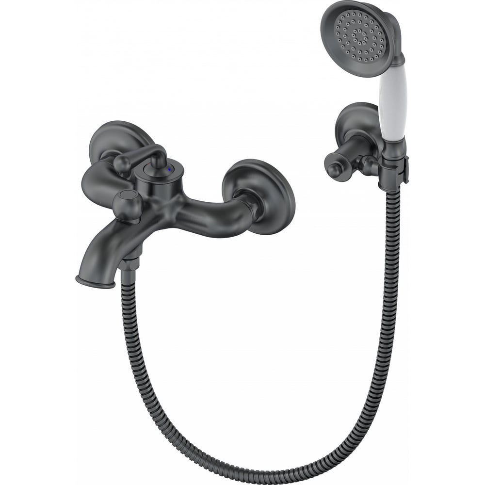 Изображение товара Смеситель для ванны с душем Wonzon & Woghand темный графит WW-88639008-BGM
