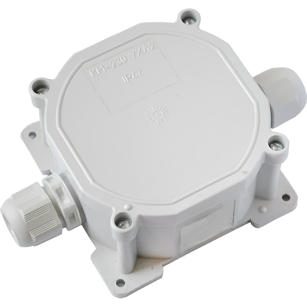 Изображение товара Монтажная коробка Bylectrica КМ-253 IP67 для наружной проводки серый