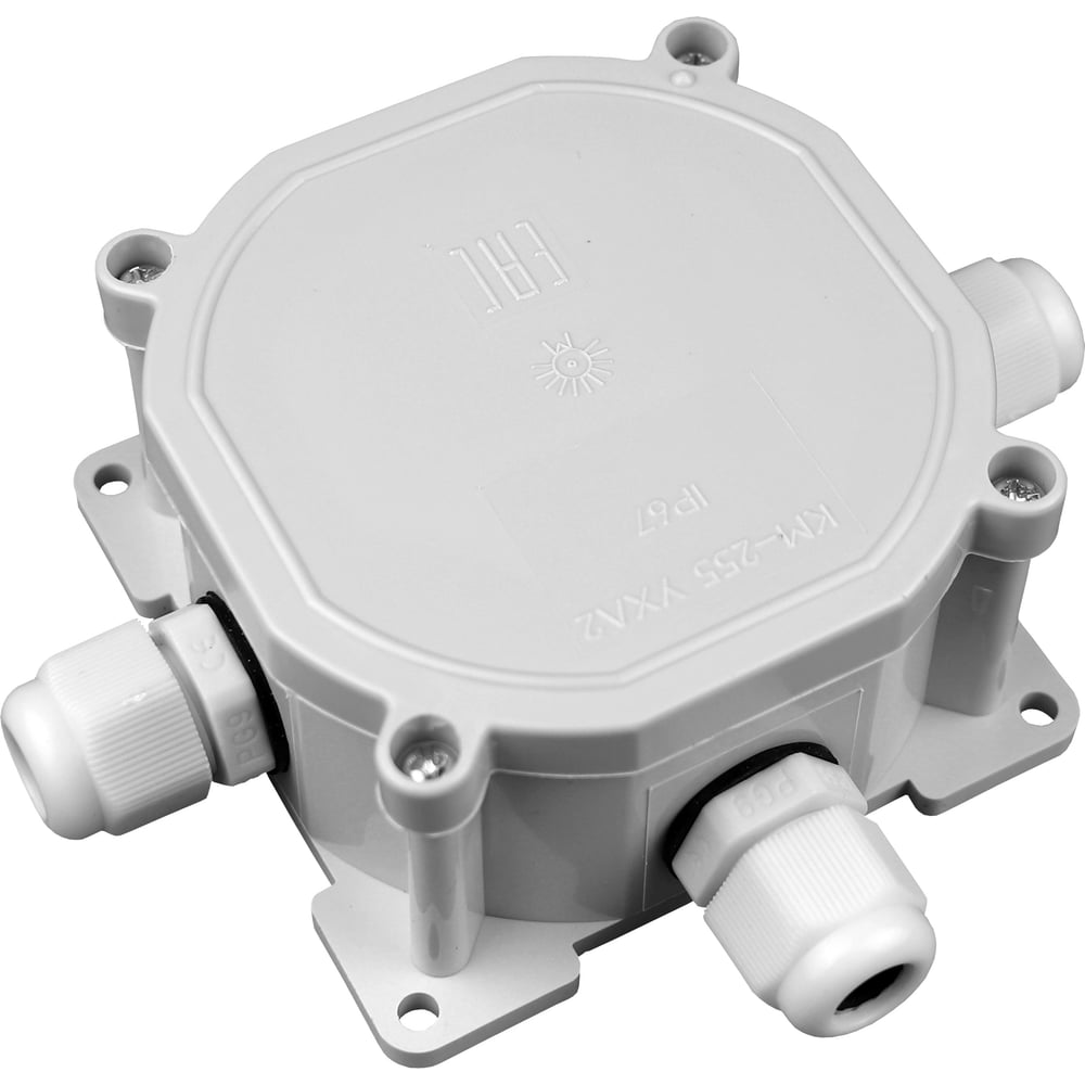 Изображение товара Монтажная коробка Bylectrica КМ-255 IP67 для наружного монтажа 3 ввода