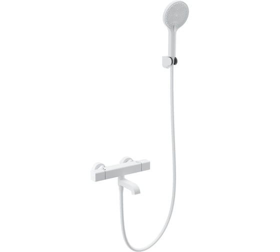 Изображение товара Смеситель для ванны с душем и термостатом Wonzon & Woghand белый матовый WW-B2016-A1-MW