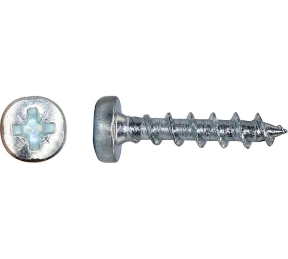 Изображение товара Шуруп Партнер HECO-FIX-plus 6x50 мм, PZ, полукр. гол., полн. резьба, оцинк., 60 шт. MP198