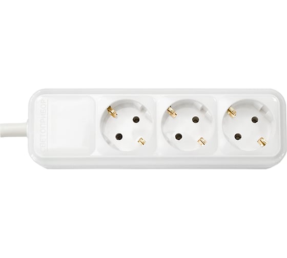 Изображение товара Переносная розетка Bylectrica 3-местная с заз. конт. Р16-337