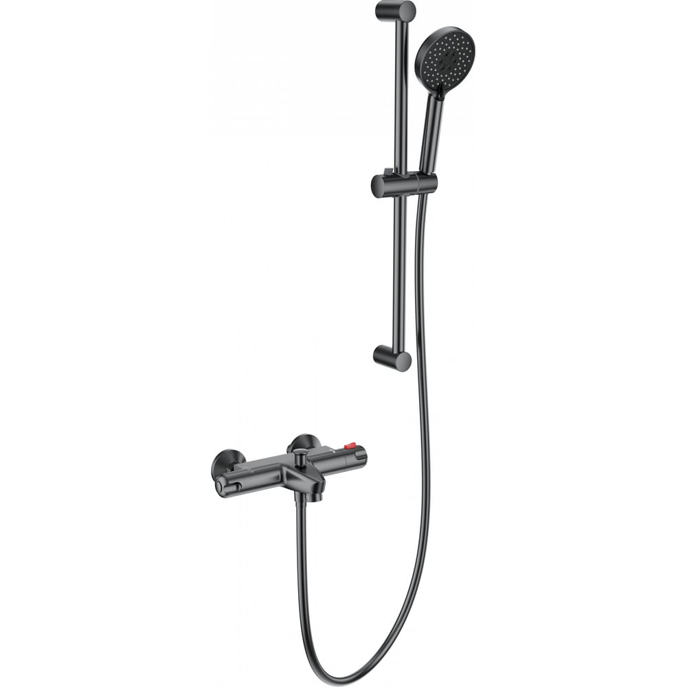 Изображение товара Смеситель для ванны с душем Wonzon & Woghand термостатический графитовый