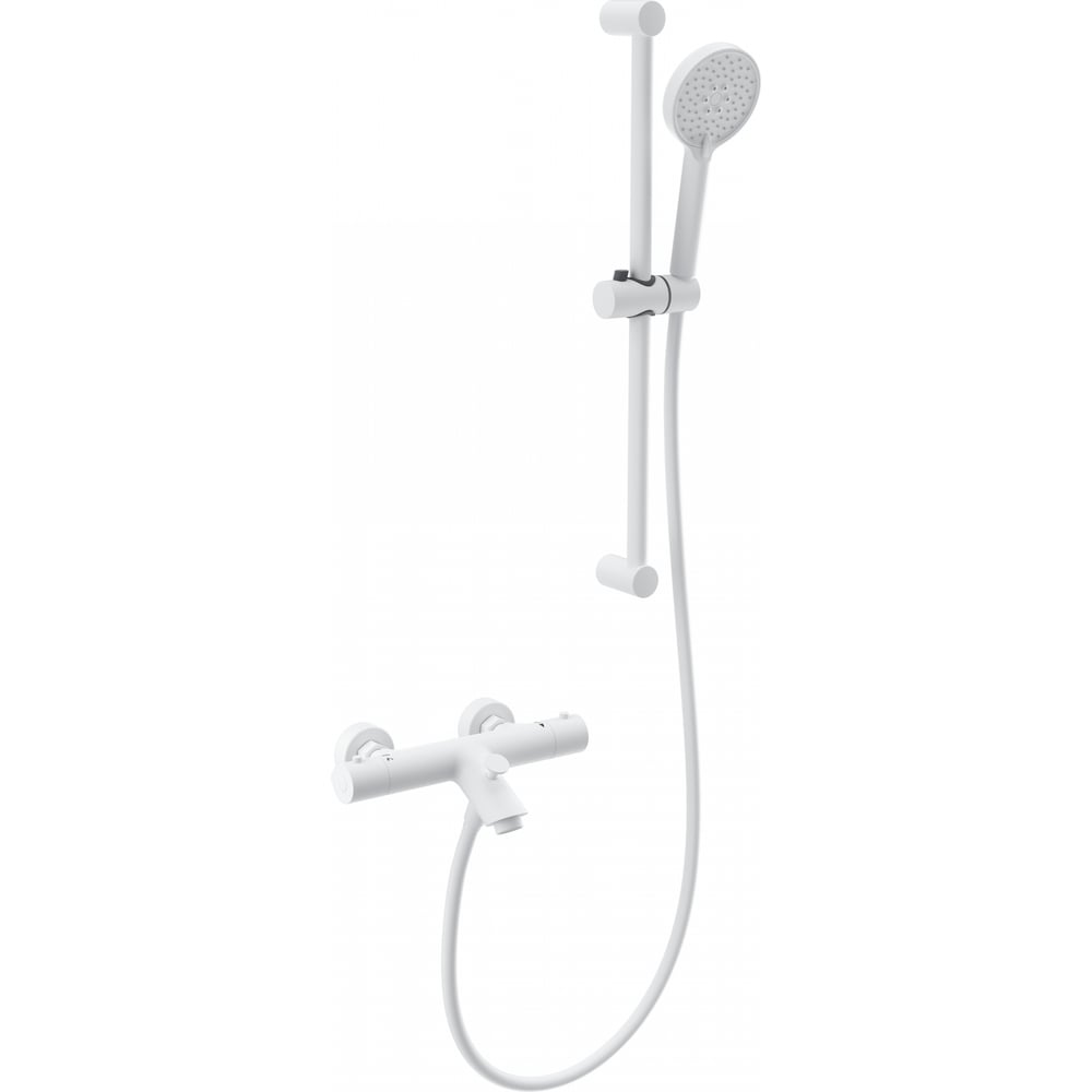 Изображение товара Смеситель для ванны с душем и термостатом Wonzon & Woghand матовый белый