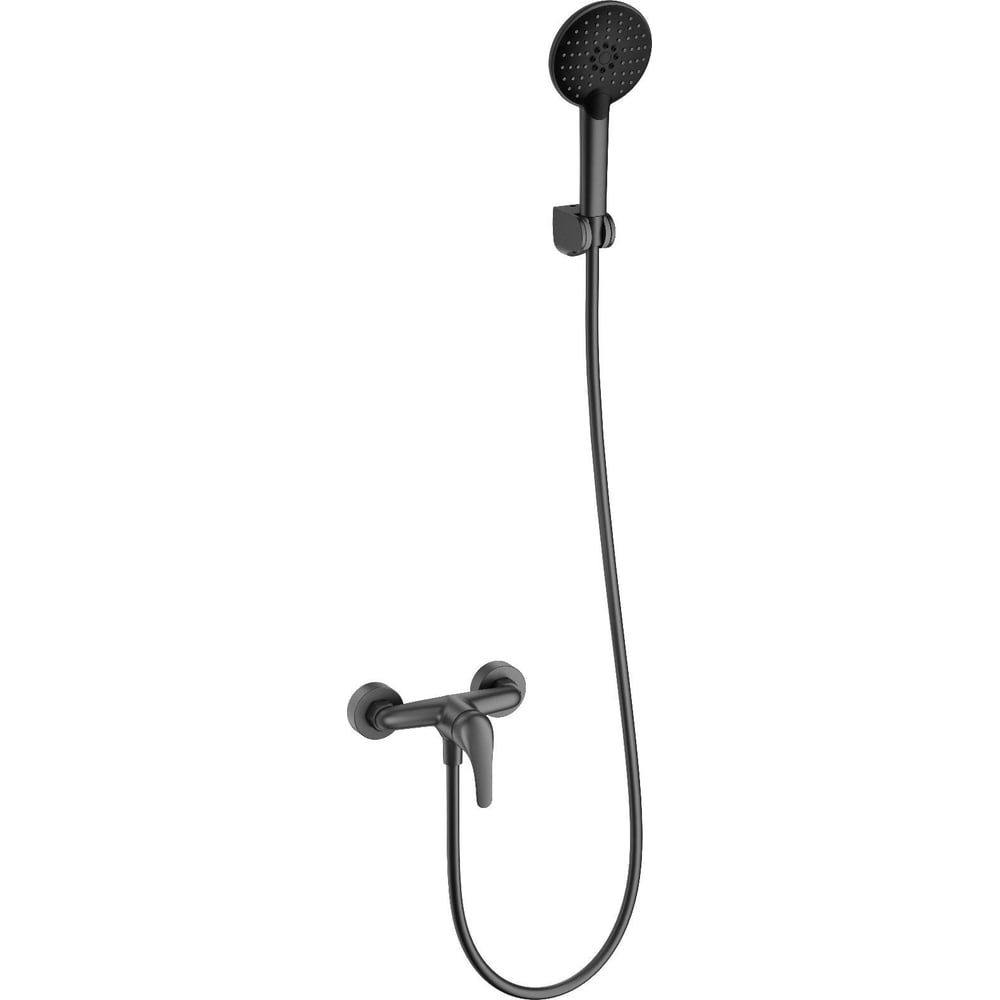 Изображение товара Современный смеситель для душа Wonzon & Woghand темный графит с 3 режимами