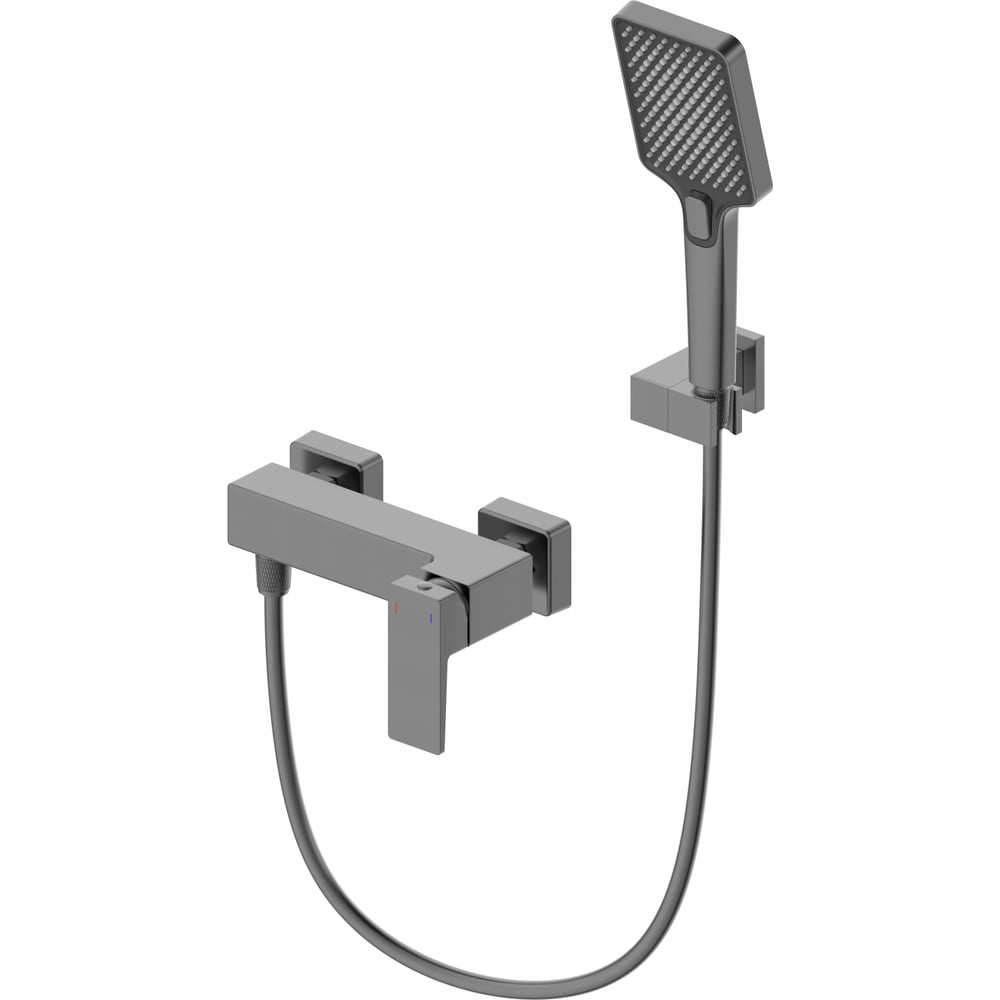 Изображение товара Современный однорычажный смеситель для душа Wonzon & Woghand темный графит
